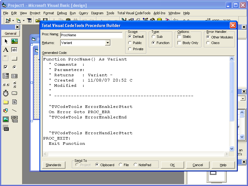 Total Visual CodeToolsTotal Visual CodeTools is a collection of 12 professional code-centric tools and utilities to help ensure standards, reduce coding time, a