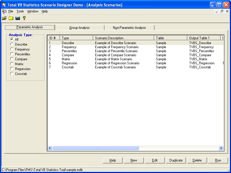 Screenshot of Total VB Statistics - for Visual Basic 6.0
