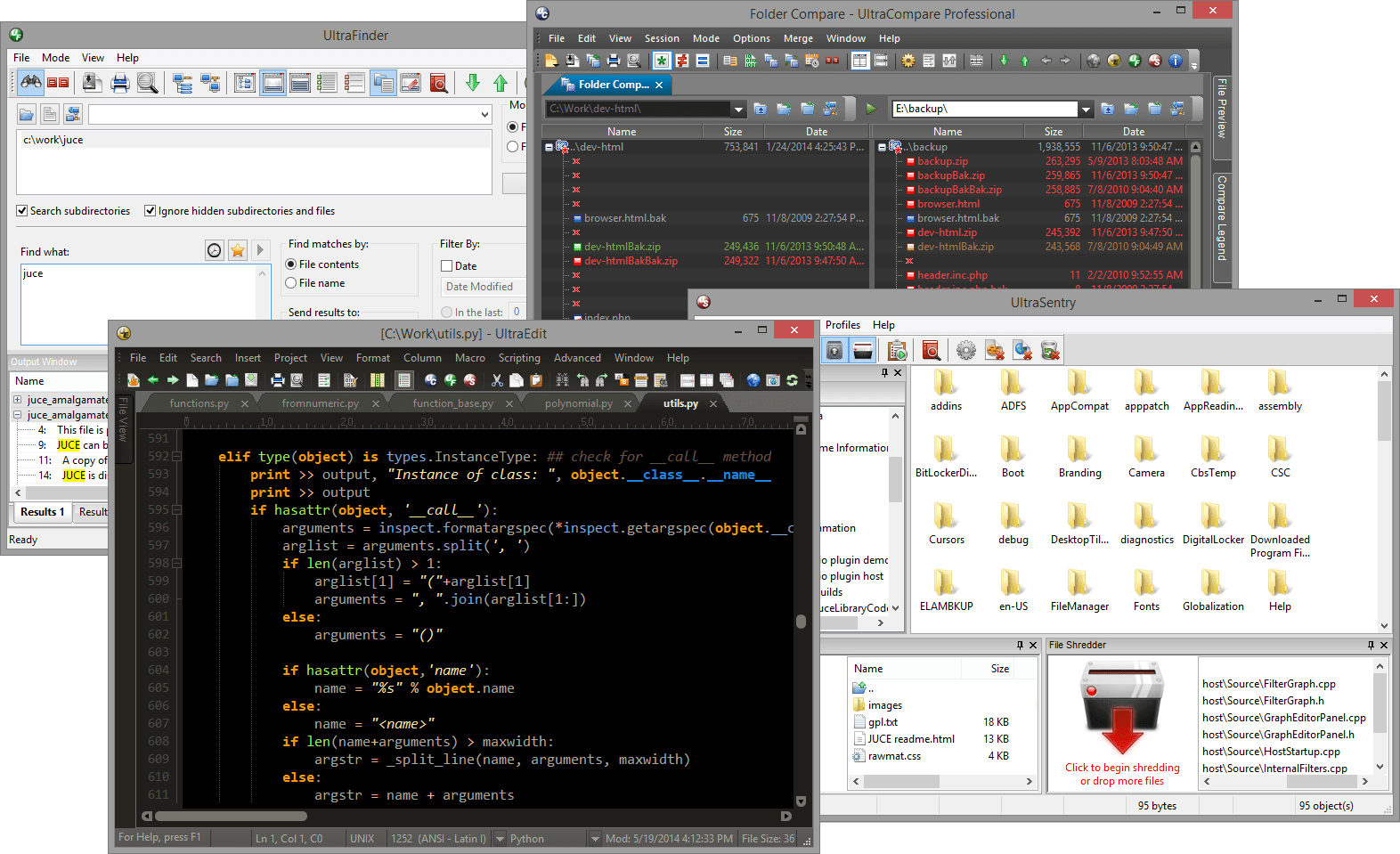 Screenshot of UltraEdit Suite