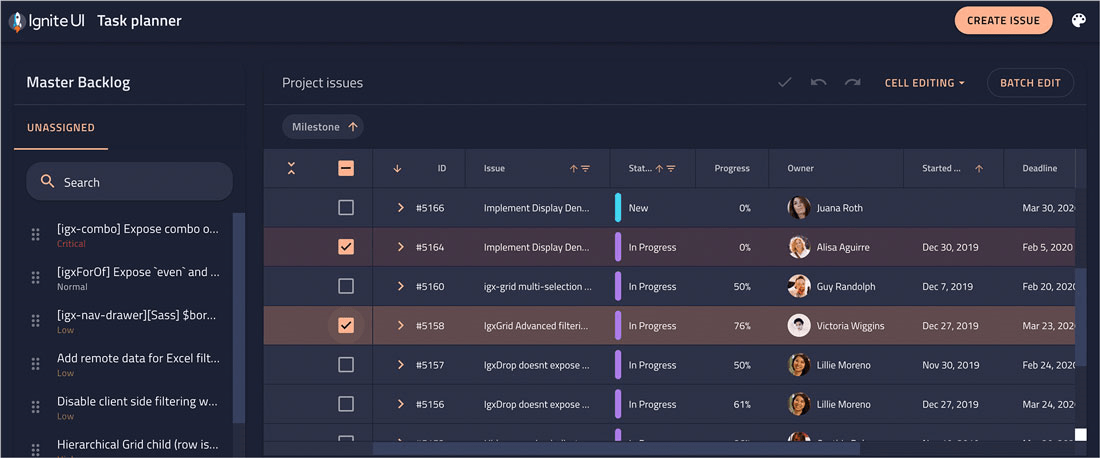 Infragistics Ignite UI