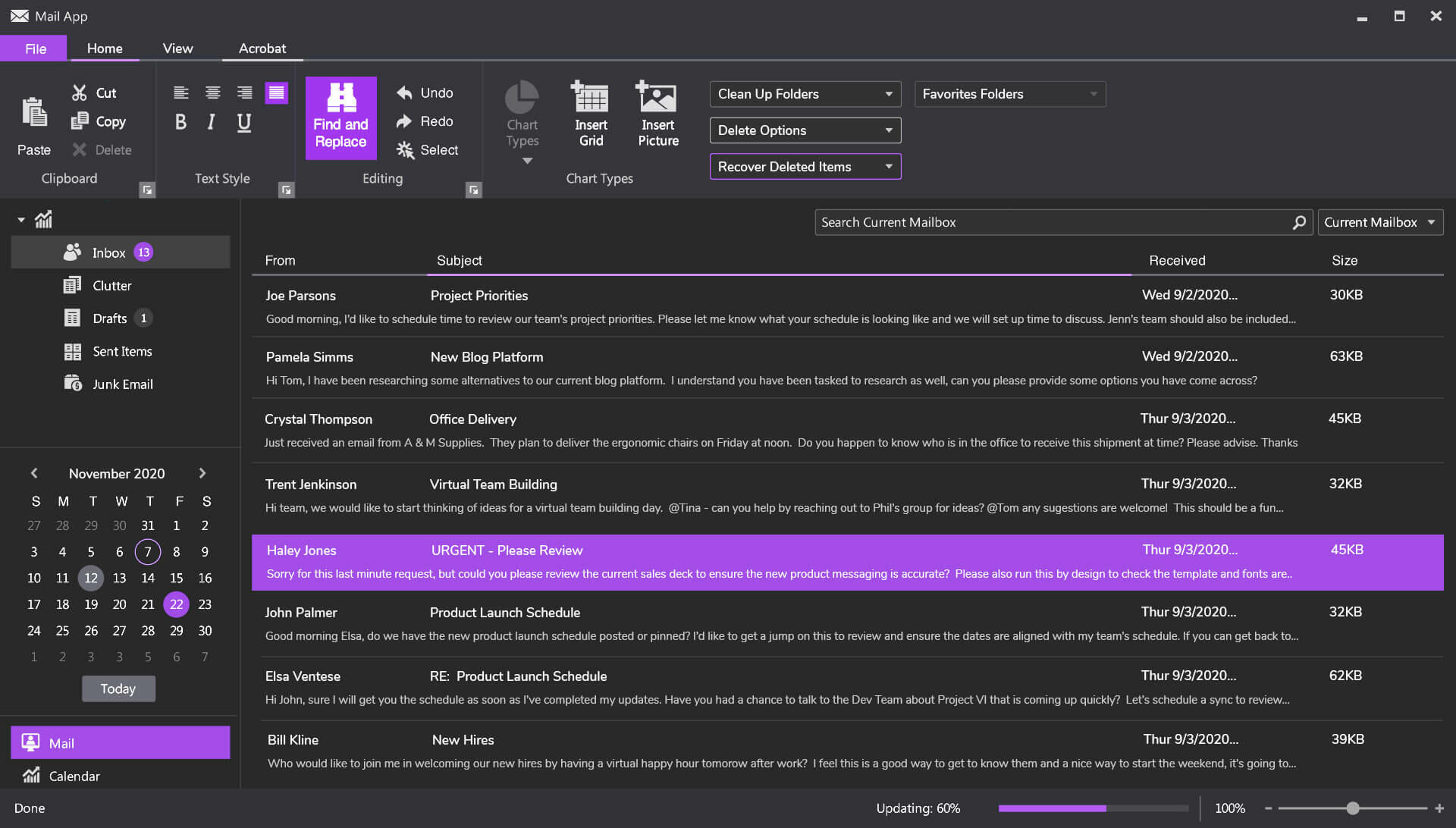 Screenshot of Infragistics Ultimate UI for WPF