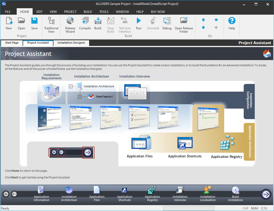 Jumpstart a project by using the Project Assistant.