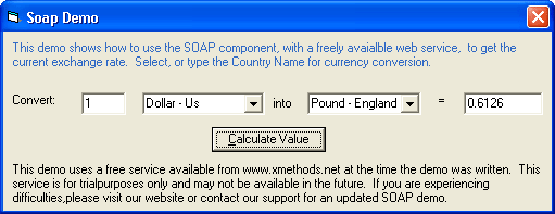 SOAP ComponentYou can use the Soap object to access Web Services.