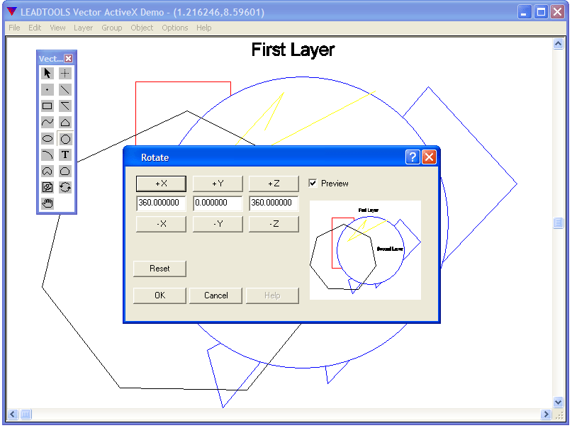 Vector ViewingPan, rotation, zoom and other viewing options available for full diagramatic viewing.