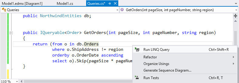 Executing LINQ Query