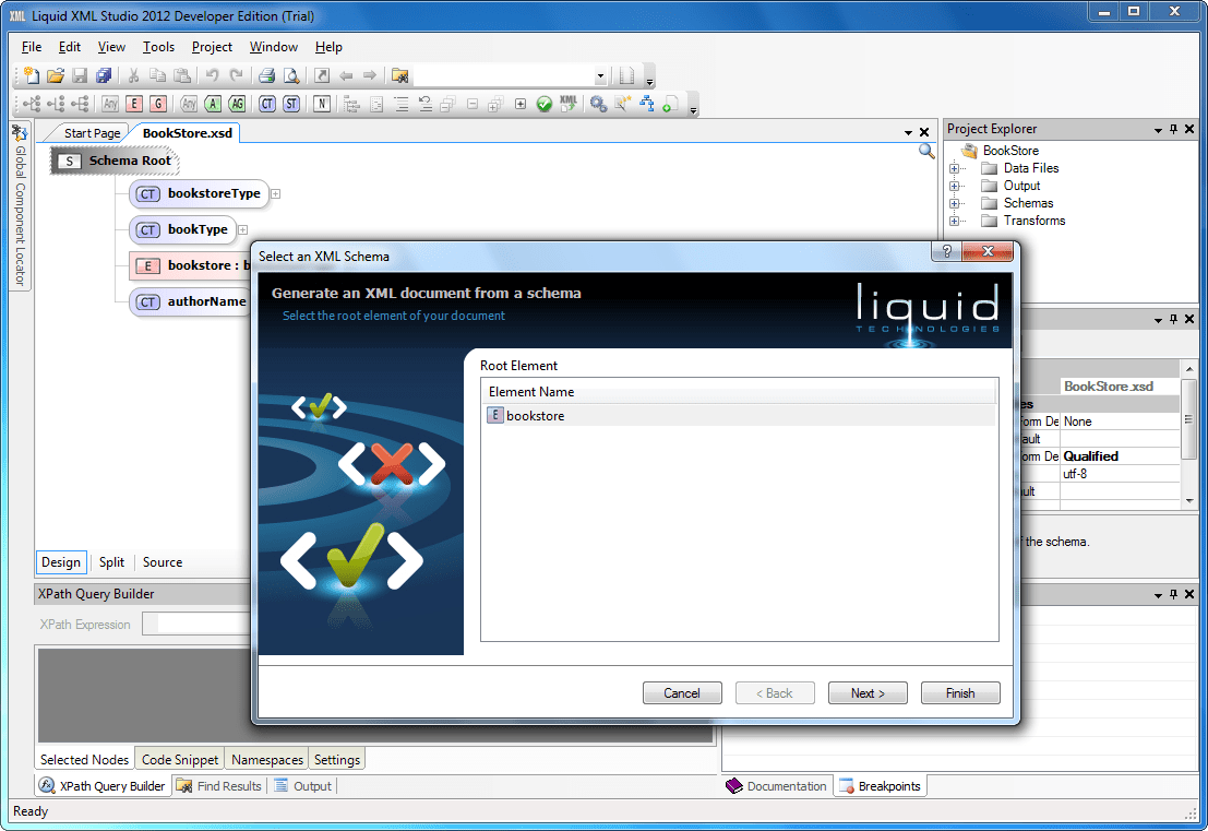 Design and Develop XML Schemas and Applications.Liquid XML Studio is an advanced XML developers toolkit and IDE, containing all the tools needed for designing a