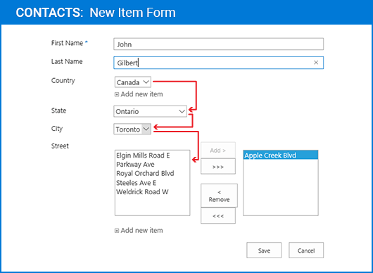 Screenshot of Lookup Columns Bundle