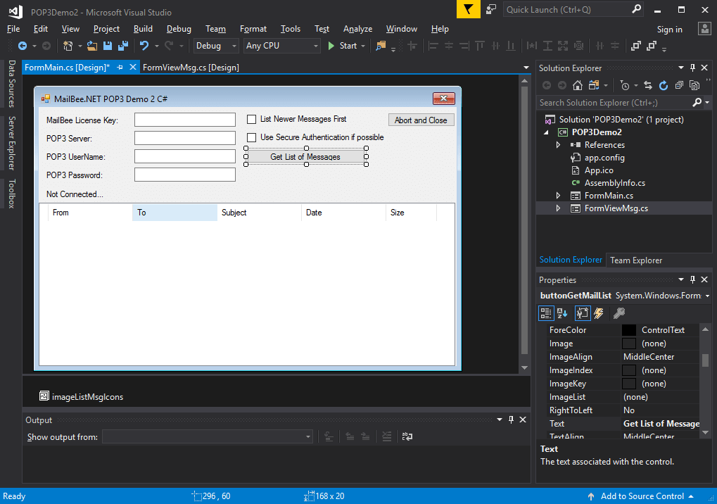 Screenshot of MailBee.NET POP3 Bundle