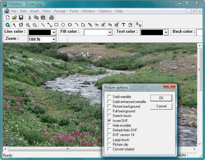 Screenshot of MetaDraw - VBX