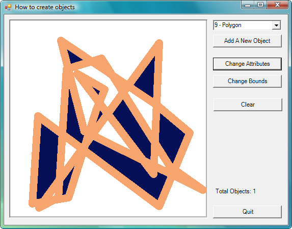 Editing Full support for Object Oriented Editing: Moving objects, Sizing, Change Colors and other attributes