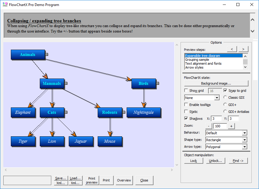Screenshot of MindFusion.Diagramming for ActiveX Professional