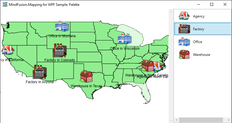 MindFusion.Mapping for WPF