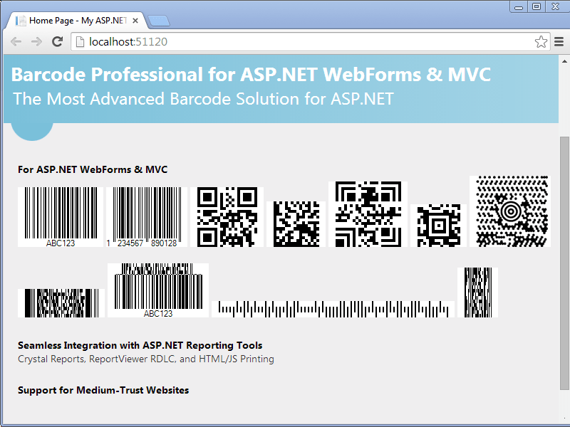 Neodynamic Barcode Professional for ASP.NET - Ultimate Edition