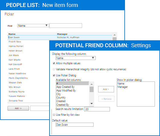 Parent Selector Column