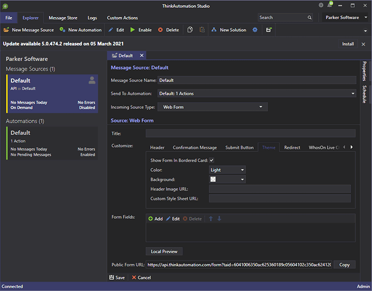 Create and automate forms – without the usual processing costs.