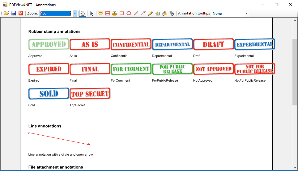 Screenshot of PDFView4NET Full .NET Edition