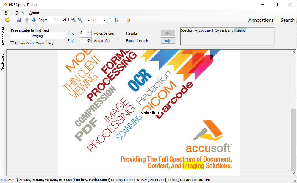 Search PDF Document TextPDF Xpress supports extracting text content from PDF pages and reporting contextual information for specific words. Use PDF Xpress to re