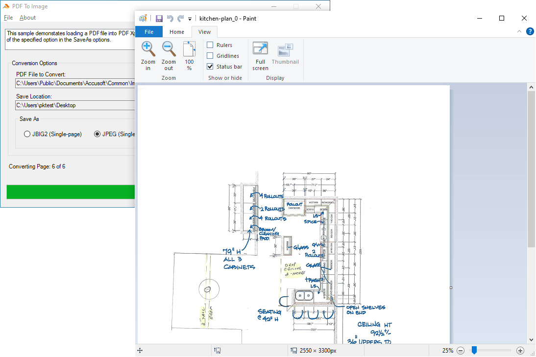 Convert to Image formatsPDF Xpress allows you to convert PDF documents to image formats such as Windows Bitmap, Sequential JPEG, Multi-Page TIFF (JPEG) and Mult