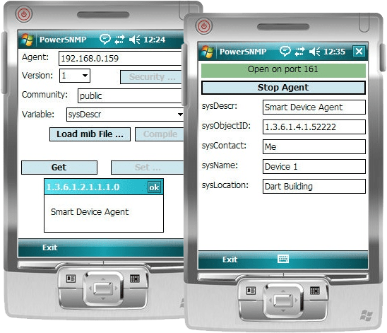 Screenshot of PowerSNMP for .NET CF