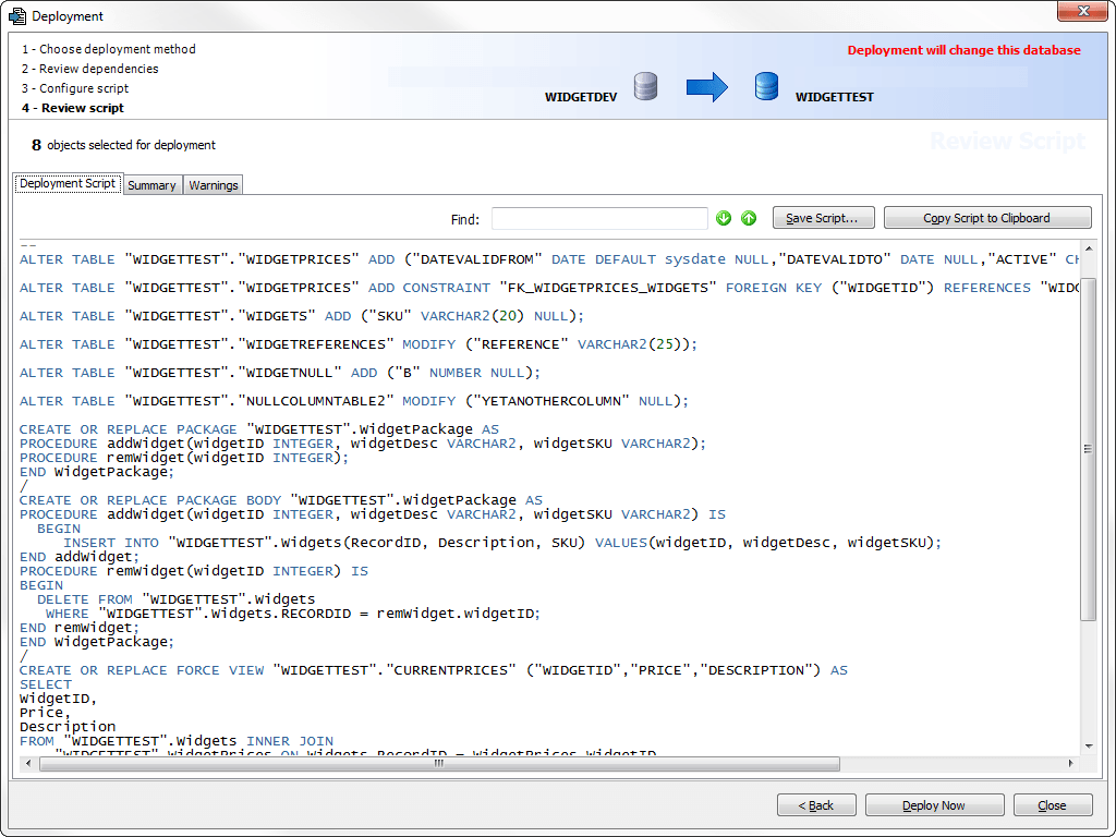 Data Compare for Oracle