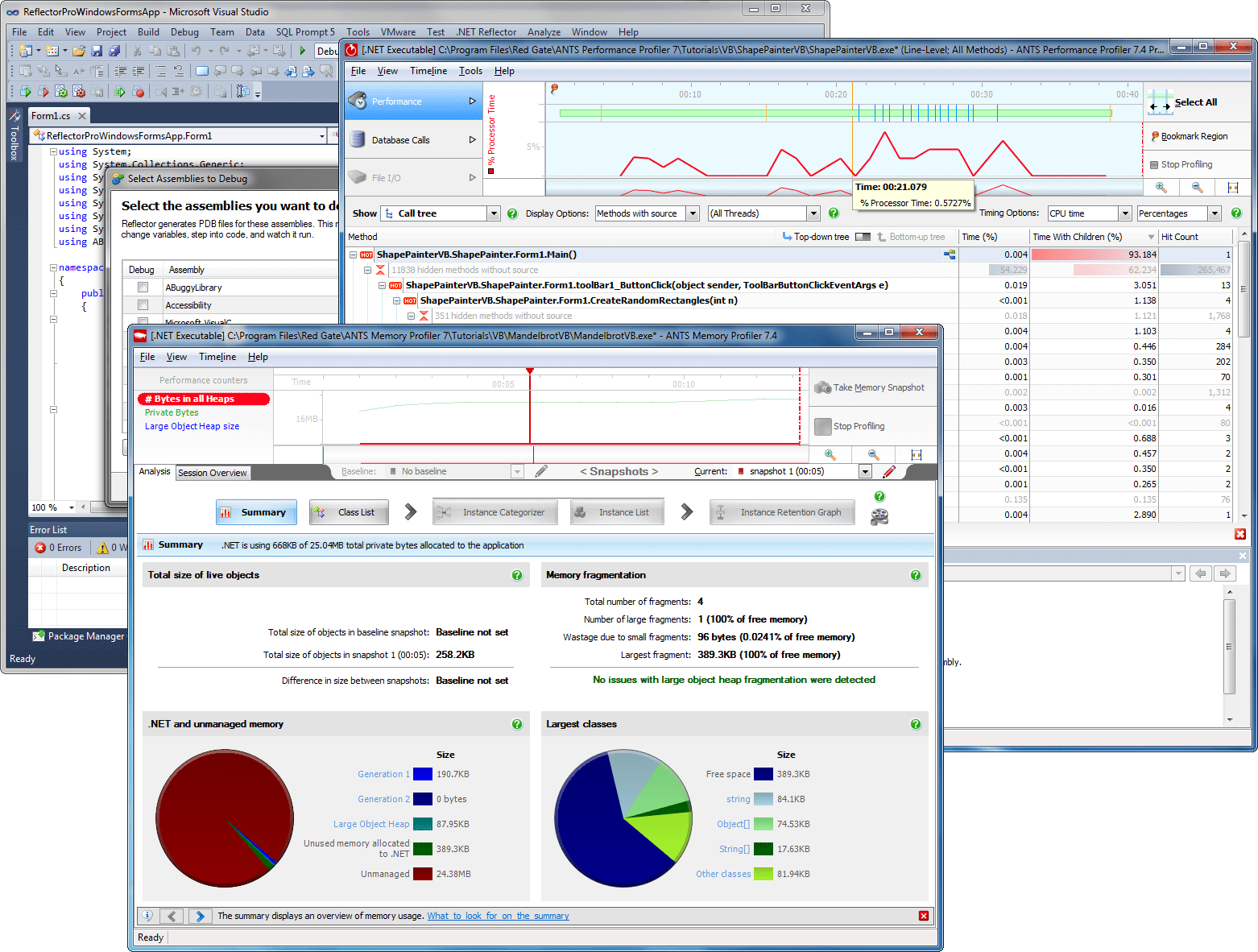 Screenshot of Redgate .NET Development Suite