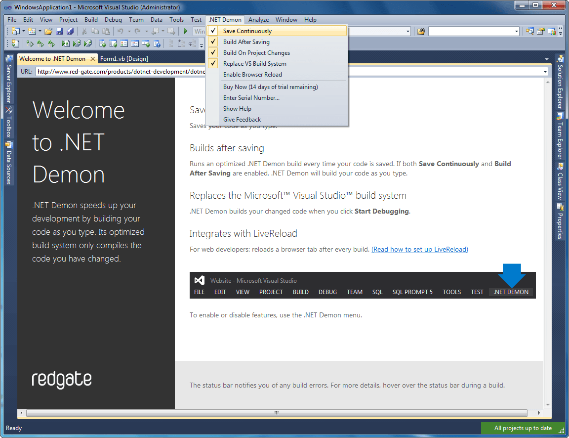Redgate.NET Demon