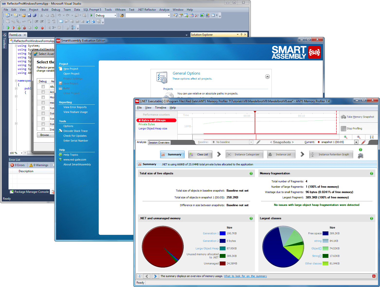 Screenshot of Redgate .NET Toolbelt
