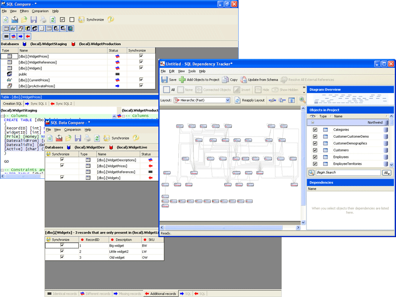 Screenshot of SQL Comparison Bundle