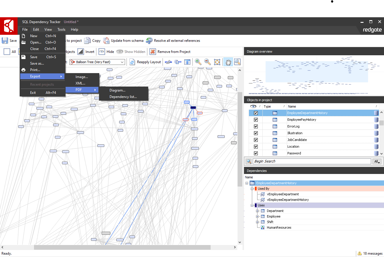 Optionally, export the diagram