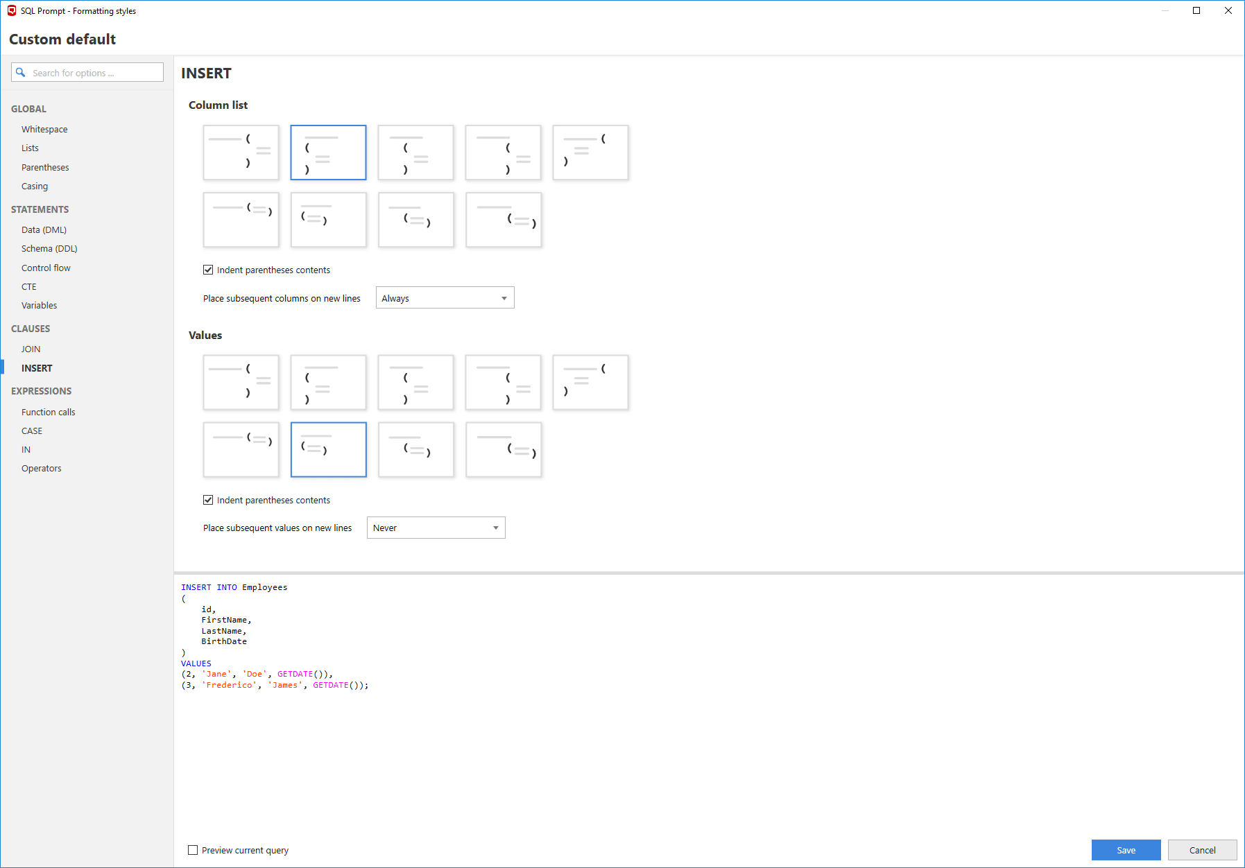 SQL Prompt Pro