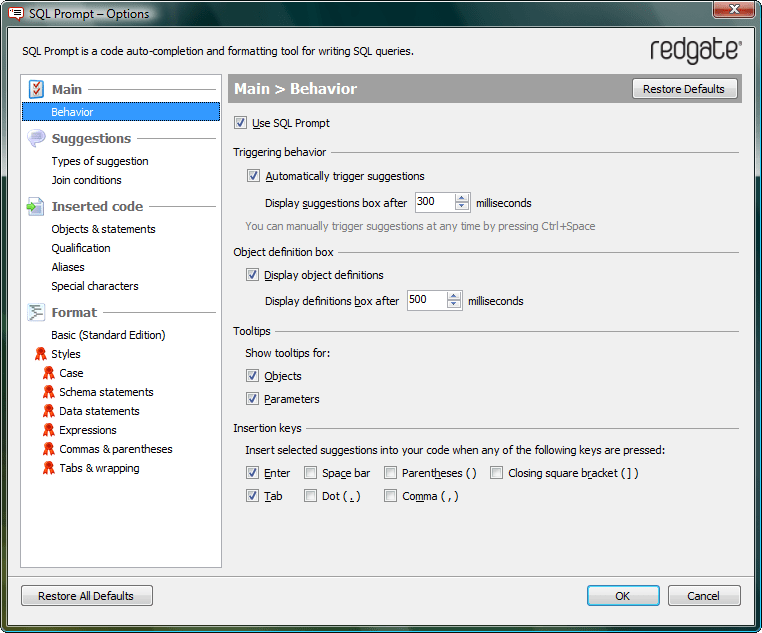 Screenshot of Red Gate .NET VS Productivity Pack