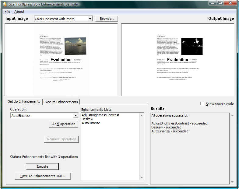 Screenshot of ScanFix Xpress ActiveX
