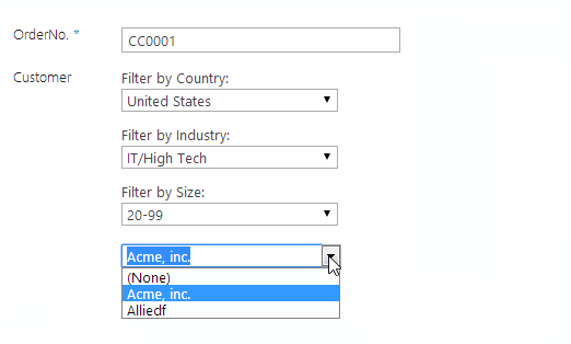SharePoint Cascaded Lookup