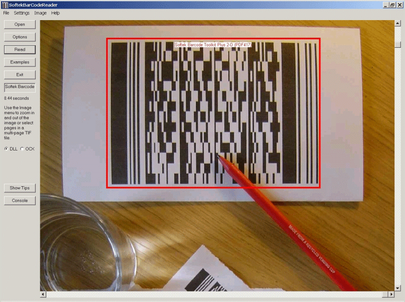 Softek Barcode Reader Toolkit for Windows with PDF Extension