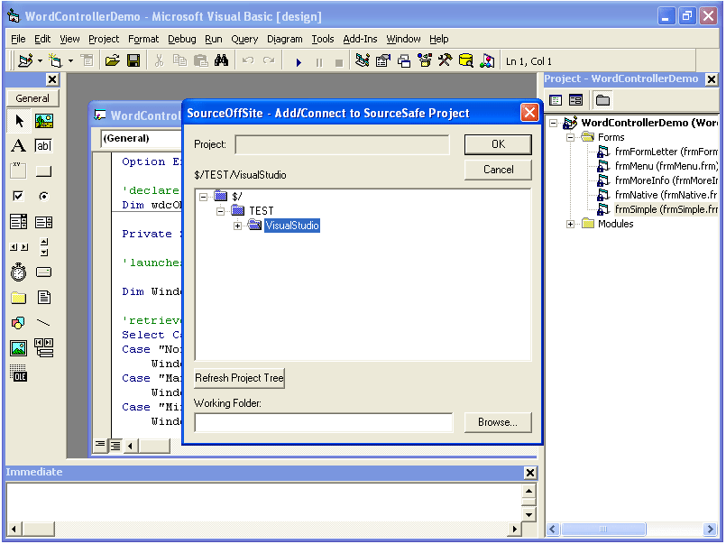 Add Files (currently)Add files as you create or run Visual Studio projects.