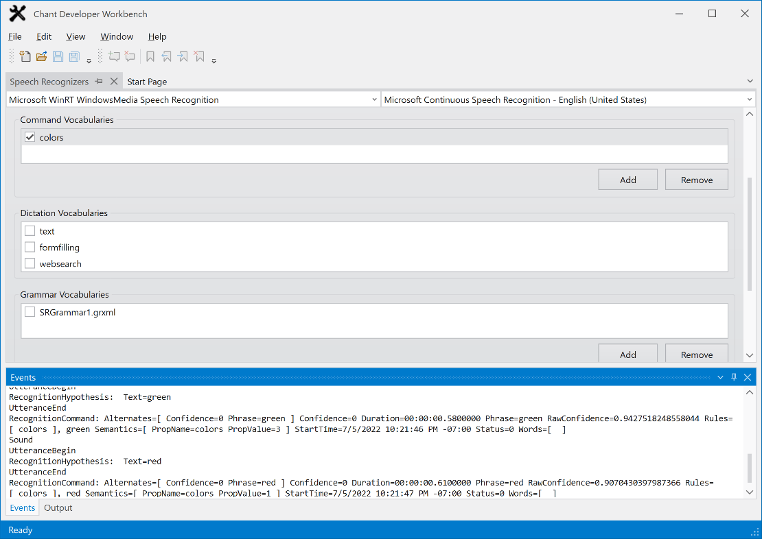 Chant SpeechKit