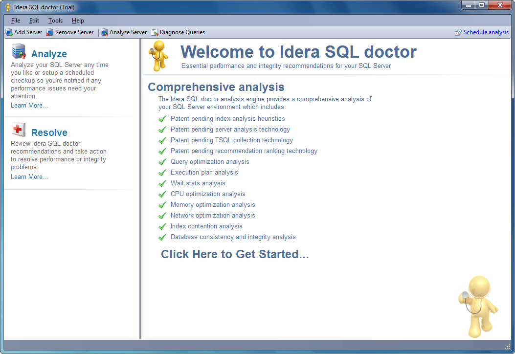 Screenshot of SQL Doctor