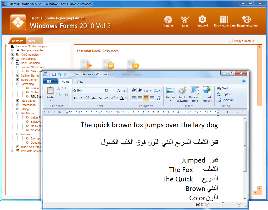 Syncfusion Essential DocIO for Windows Forms