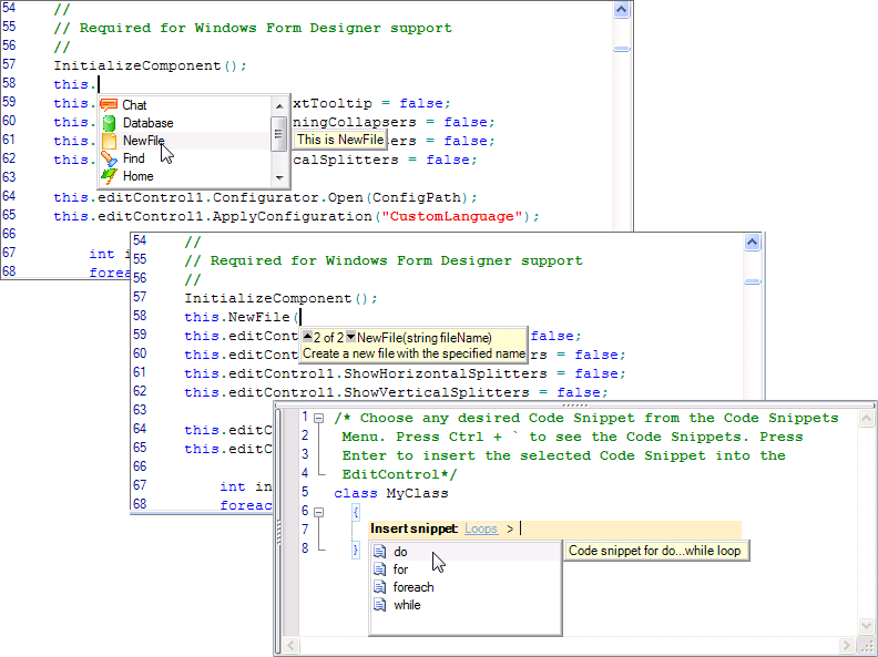 Screenshot of Syncfusion Essential Edit for Windows Forms