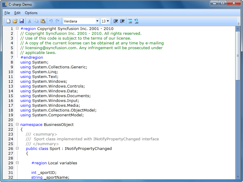 Syncfusion Essential Edit for WPF