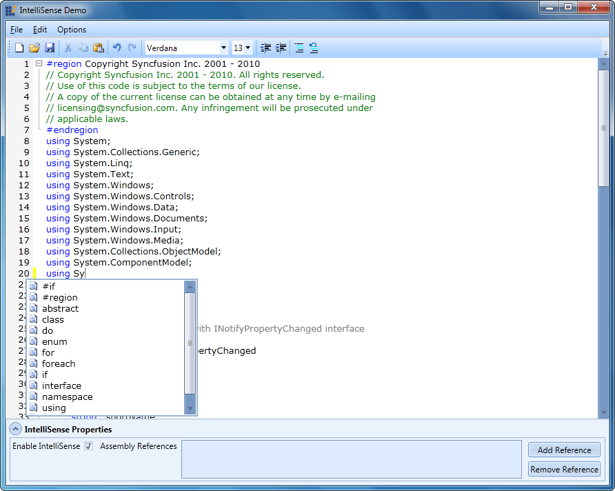 Screenshot of Syncfusion Essential Edit for WPF