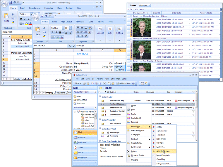 Screenshot of Syncfusion Essential Grid for Windows Forms