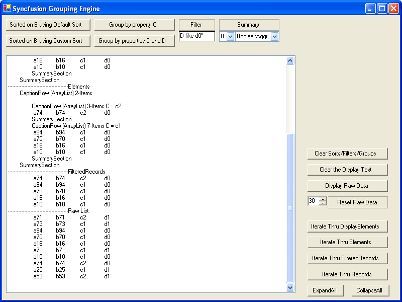 Grouping by PropertiesGroup data by various selected properties.