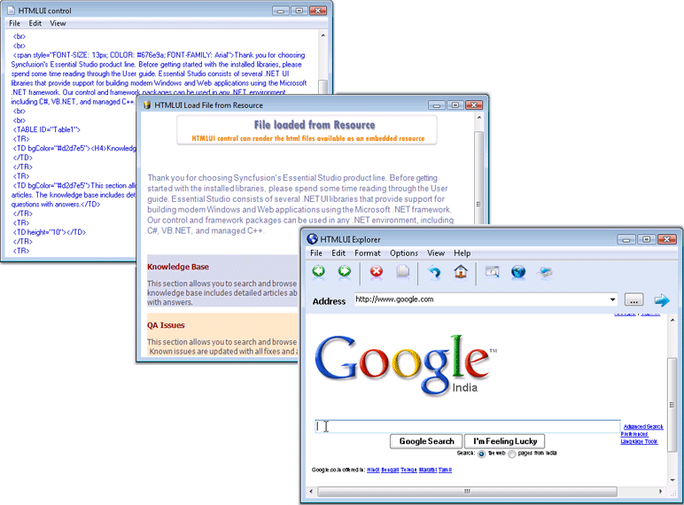 Screenshot of Syncfusion Essential HTMLUI