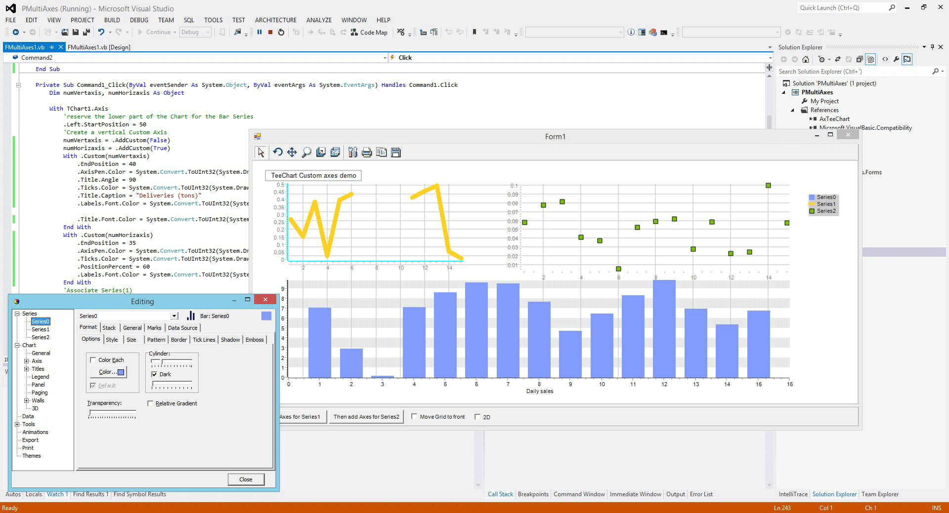 Screenshot of TeeChart Pro ActiveX