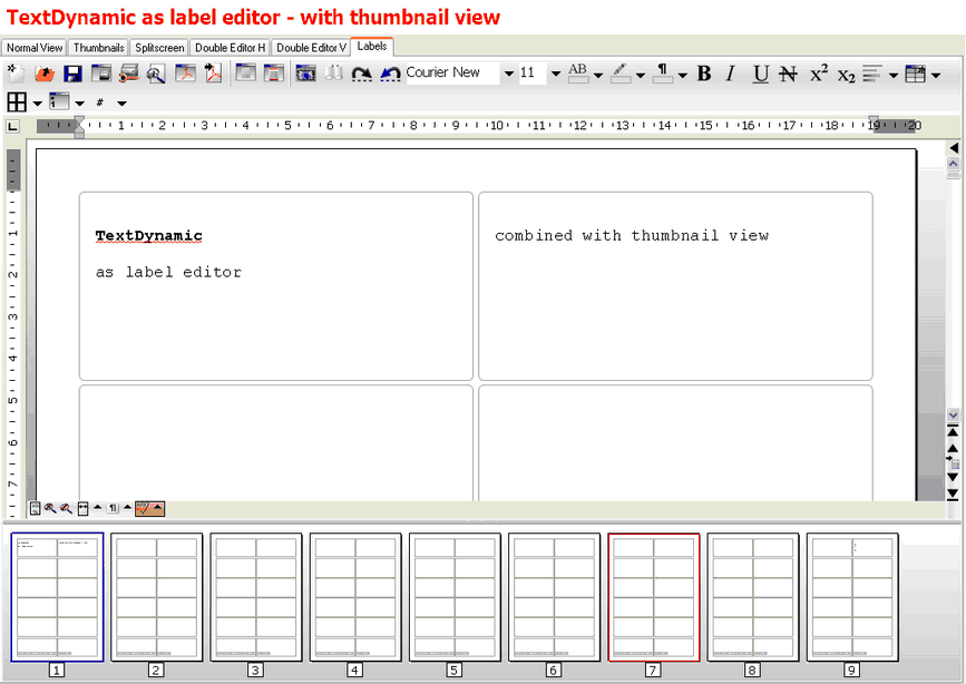 Screenshot of TextDynamic