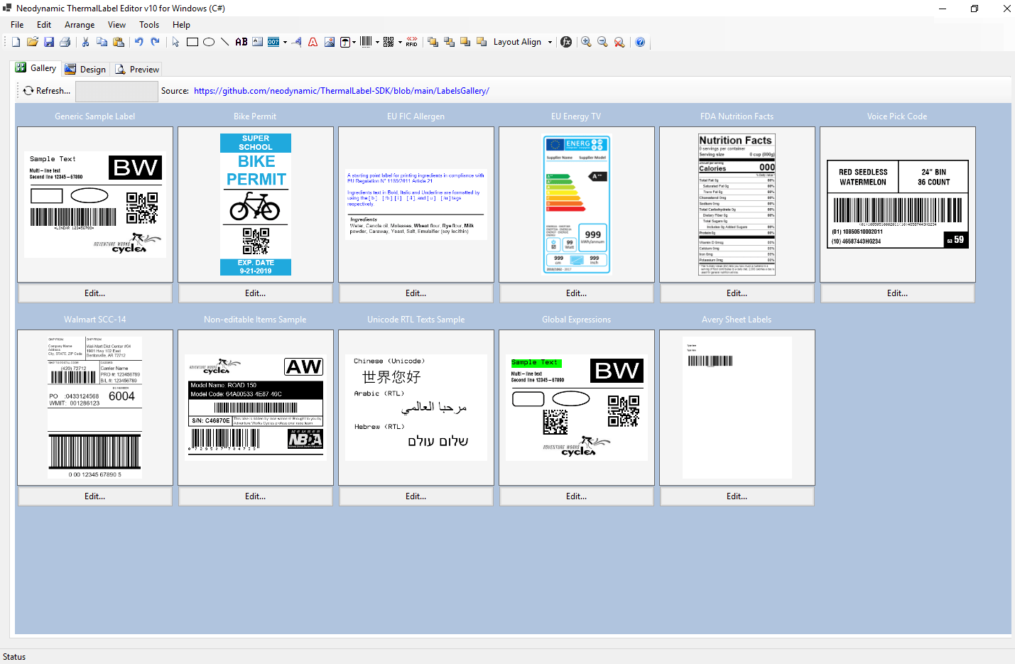 Neodynamic ThermalLabel Visual Editor Add-on for.NET
