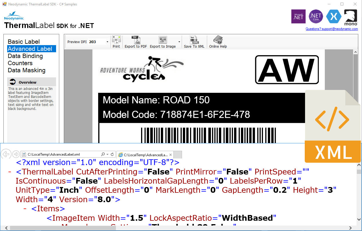 Thermal Label Design with VB.NET and C# - High Performance Thermal PrintingThermalLabel SDK provides a flexible programming object model which lets you write le