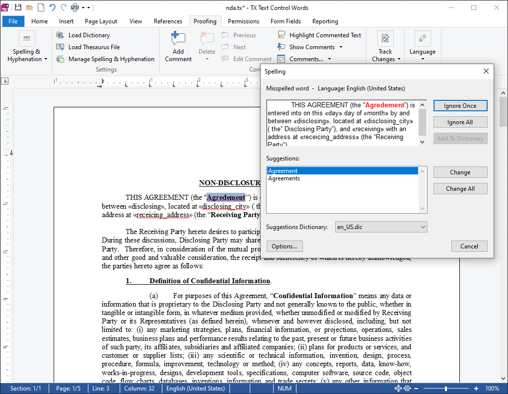 TX Spell.NET for WinForms and ASP.NET