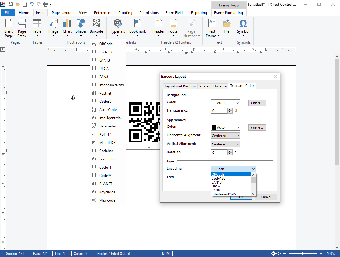 1D and 2D Barcode SupportAdd fast and accurate 1D and 2D barcodes to your .NET based applications. Integrate barcodes into reports, invoices and mail merge temp